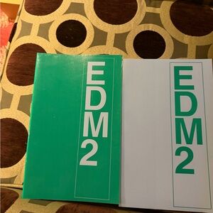 EDM2 Green and White Notebooks